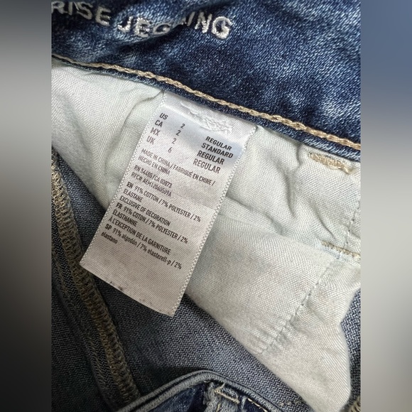 American Eagle Super Stretch Hi Rise Jegging Size 2 Regular - Picture 4 of 11